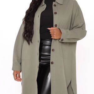 Fashion nova long jacket/shirt